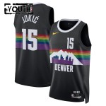 Maillot NBA Denver Nuggets Nikola Jokic Nike 2025-26 City Edition Noir Swingman - Enfant